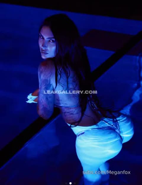 Megan Fox Wet White Thong Ass OnlyFans Photo Leaked