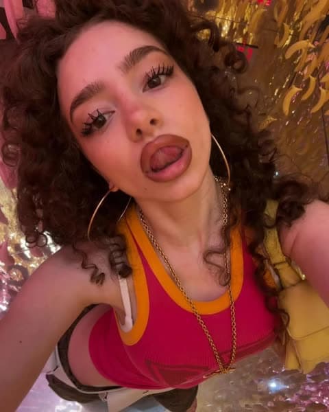 Demitra Kalogeras Pink Top Lip Bite OnlyFans Photo Leaked