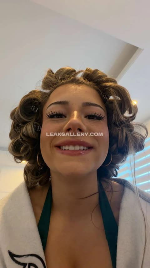 Ltsmikaylacampinos Bathrobe Tease With Curls OnlyFans Photo Leaked