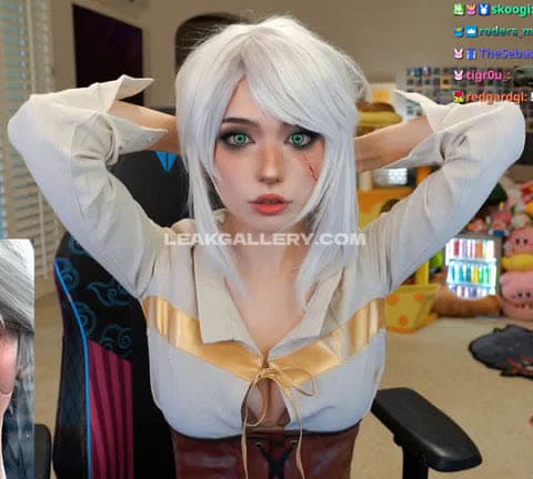 Emiru White Hair Cosplay Tease OnlyFans Photo Leaked