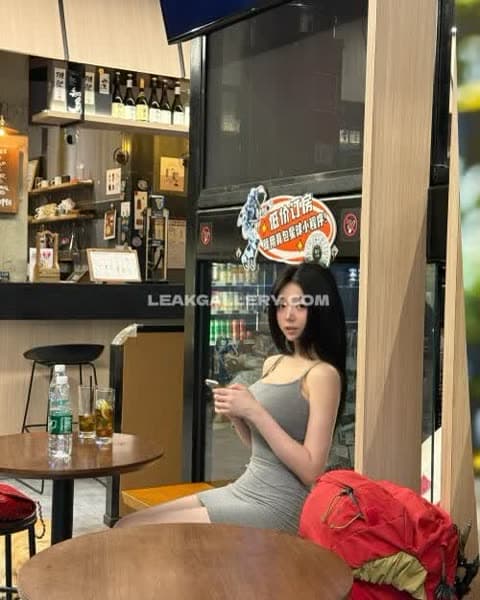 Yonu1201 Tight Gray Dress Pose OnlyFans Photo Leaked