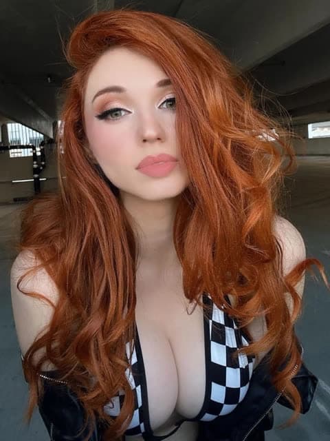 Amouranth Checkered Bikini Top Pose OnlyFans Photo Leaked